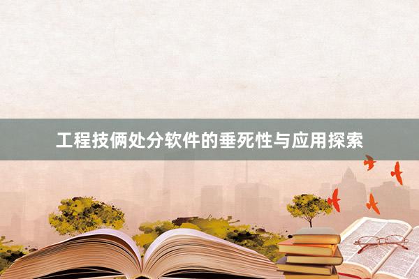 工程技俩处分软件的垂死性与应用探索
